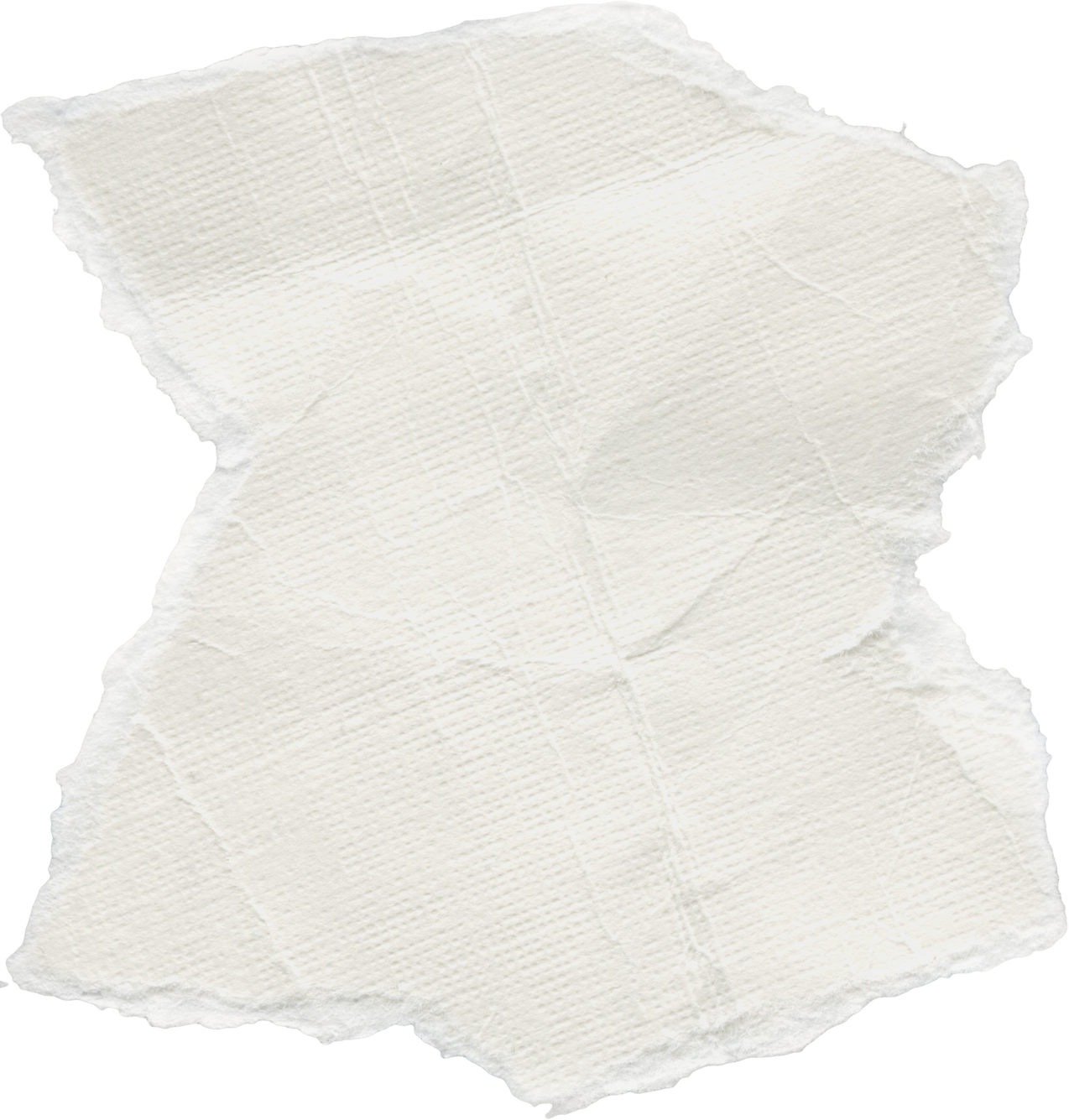 Scrap of Crumpled White Paper